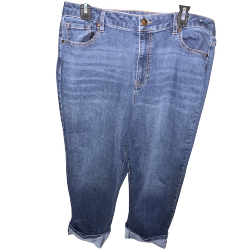 2/$20 🩷 d. Jeans Women’s Blue Medium Wash Straight Leg Jeans SIZE 14